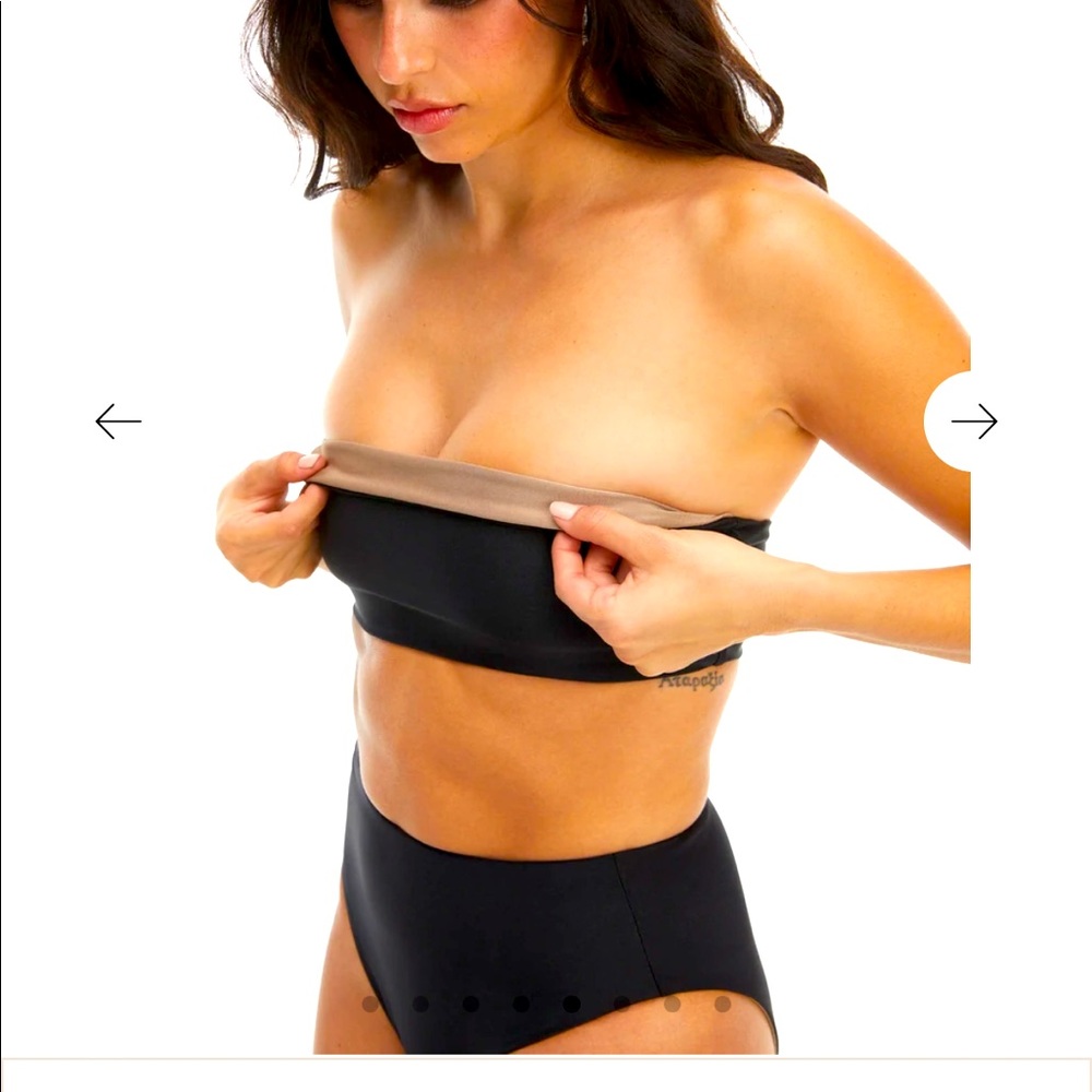 NWT Good American Black reversible 2pc Swim Size 2 (M)- see size guide